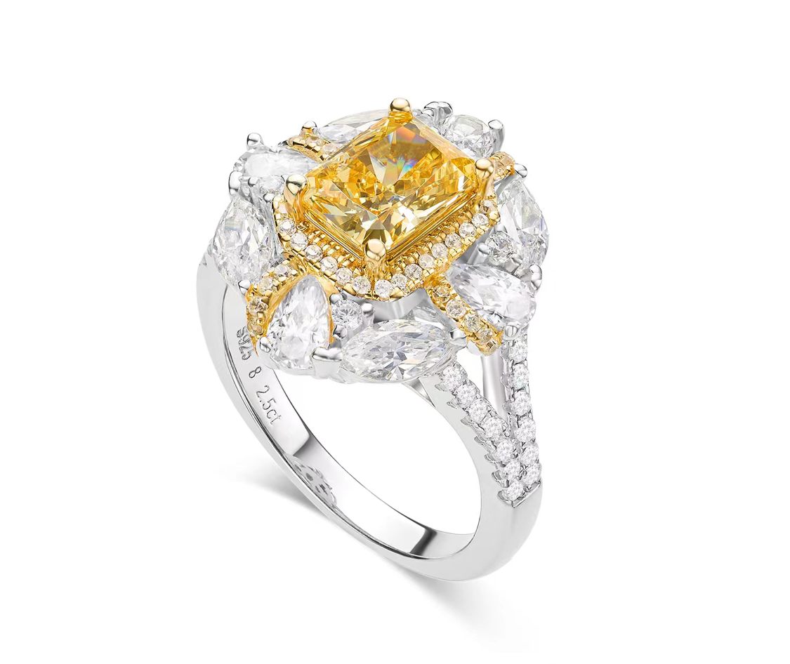 Yellow Sapphire Cocktail Ring
