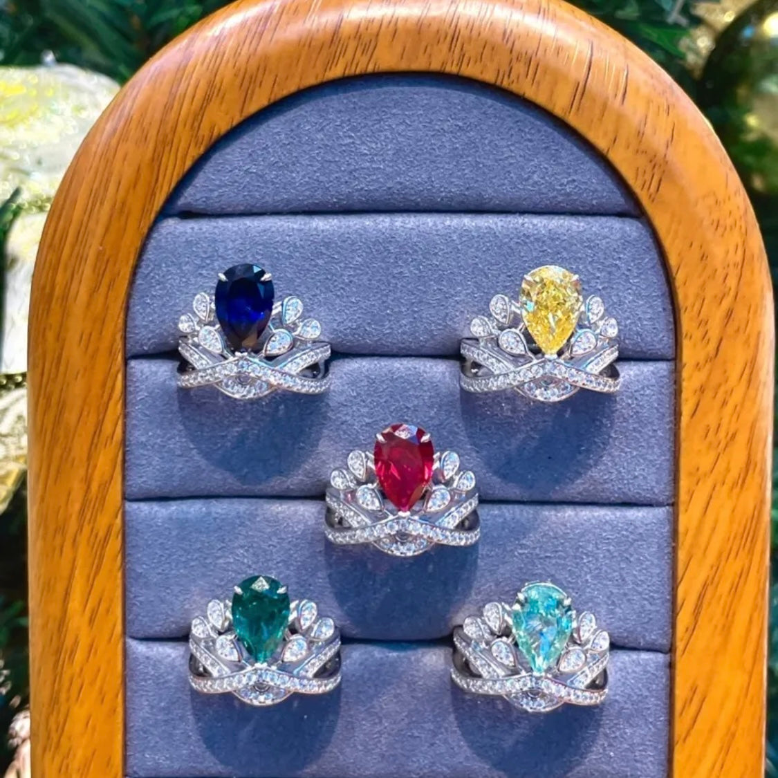 Solitaire Crown Cocktail Ring