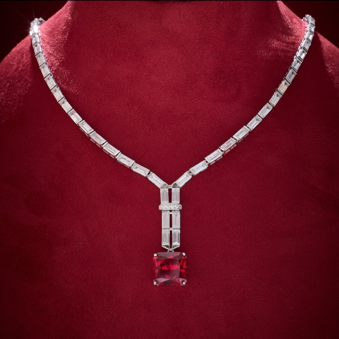 Imperial Ruby Pendant Necklace