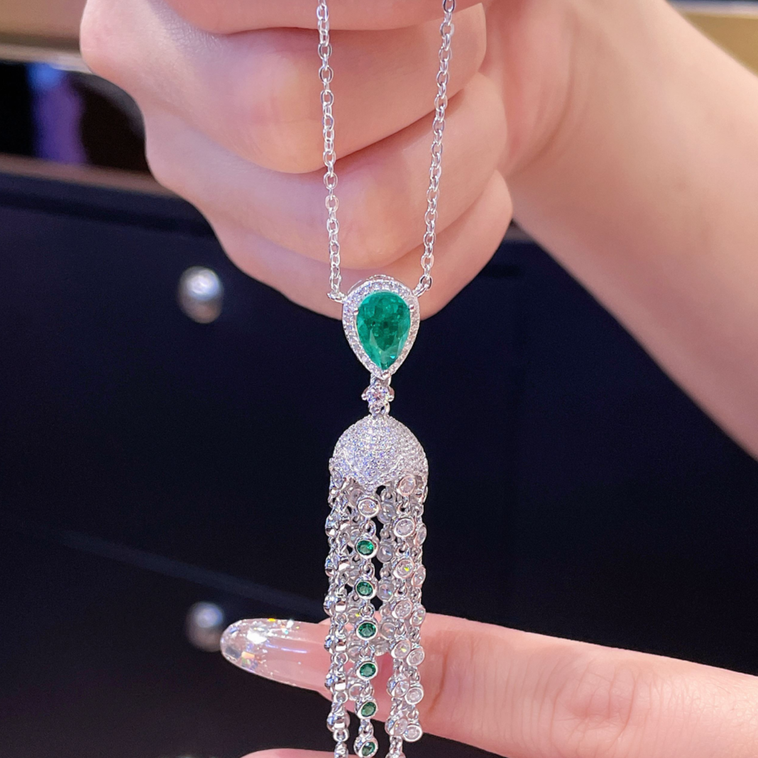 Emerald Drop Necklace