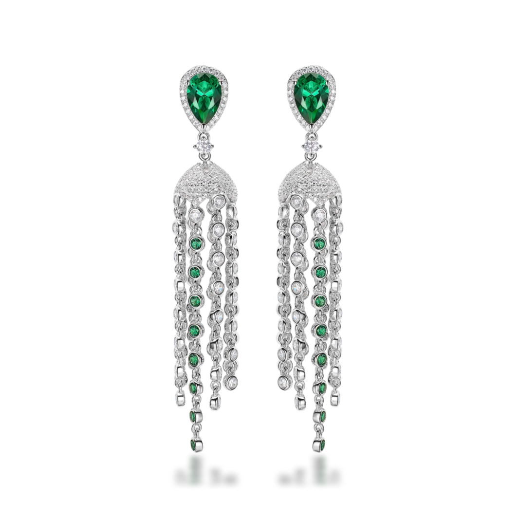 Emerald Drop Earrings