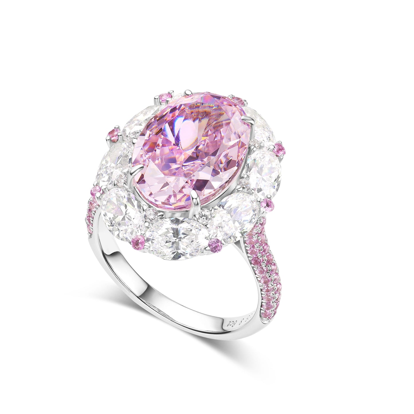 Pink Sapphire Love Ring