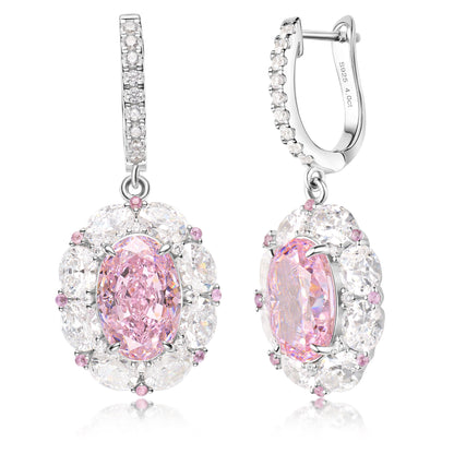 Pink Sapphire Drop Earrings