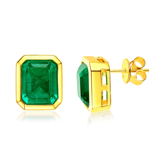 Emerald Stud Earrings