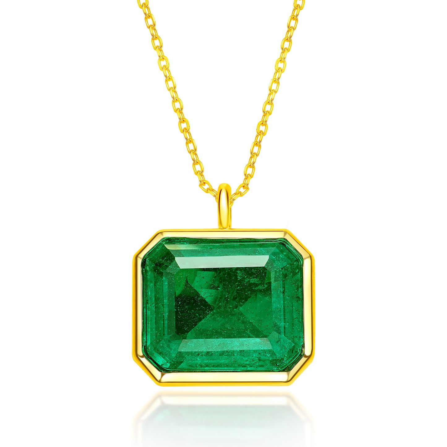 Emerald Pendant Necklace