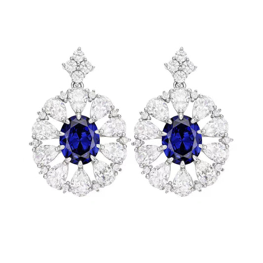 Sapphire Royal Drop Earrings