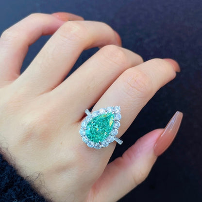 Mint Green Tourmaline Ring