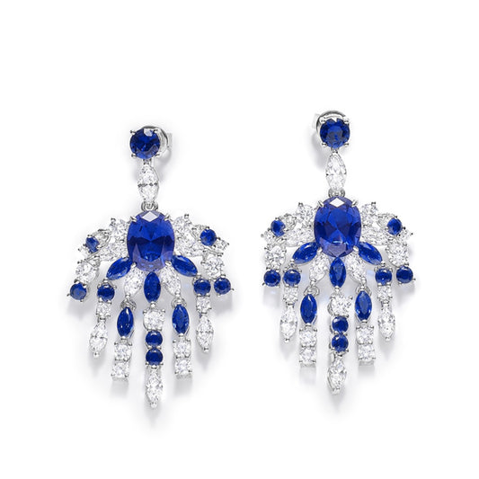 Sapphire Chandelier Earrings