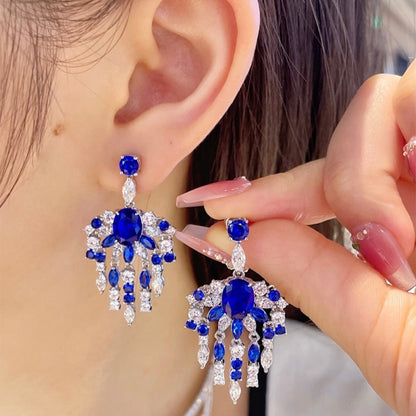 Sapphire Chandelier Earrings