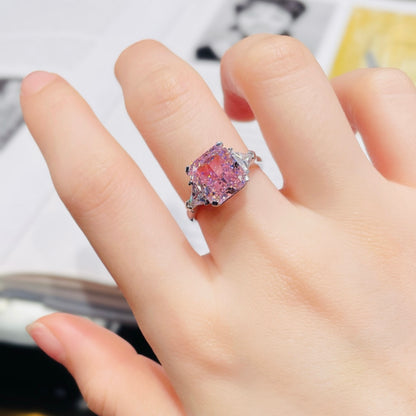 Princess Cut Pink Diamond Cocktail Ring