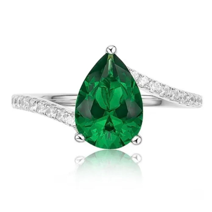 Emerald Marquise Solitaire Ring