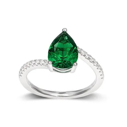 Emerald Marquise Solitaire Ring