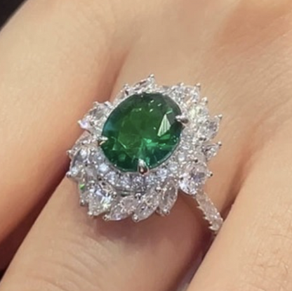 Emerald Royal Cocktail Ring