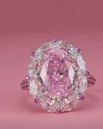 Pink Sapphire Love Ring