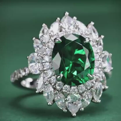 Emerald Royal Cocktail Ring