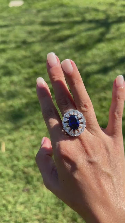 Sapphire Royal Cocktail Ring